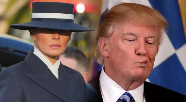 Melania rechazó saludo de Donald Trump durante juramentación.