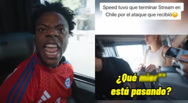 El famoso streamer Speed sufrió un incómodo momento durante su estadía en Chile.