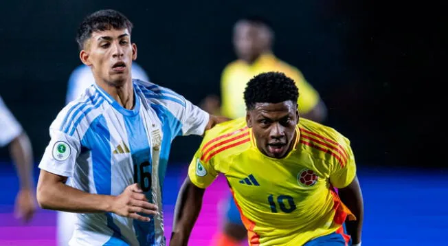 Argentina y Colombia empataron 1-1 por la fecha 2 del grupo B del Sudamericano Sub 20.