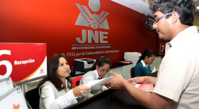 Convocatoria de trabajo del JNE a nivel nacional.