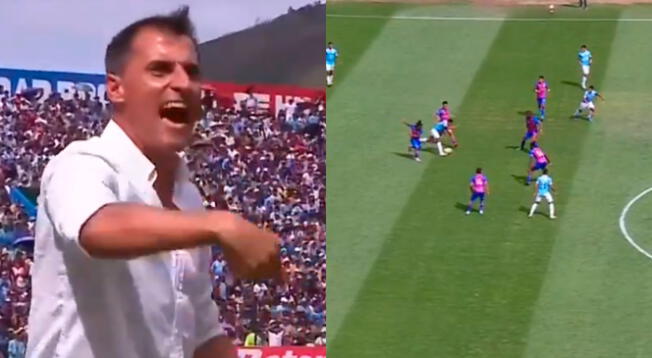 Entrenador de Cristal se enojó ante gol anulado.