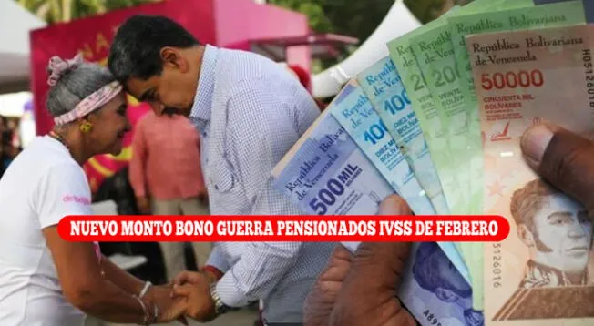 El nuevo monto del Bono Guerra pensionados IVSS de febrero llegará al Sistema Patria.