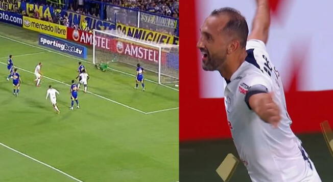 Hernán Barcos apareció así en el Boca Juniors vs. Alianza Lima. Hernán Barcos apareció así en el Boca Juniors vs. Alianza Lima.