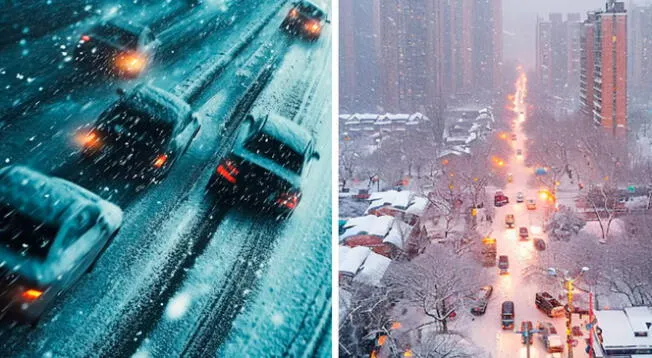 Acumulaciones de nieve en estos estados de EEUU tras tormentas invernales. Acumulaciones de nieve en estos estados de EEUU tras tormentas invernales.