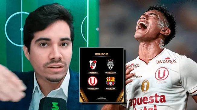 Periodista ecuatoriano dio su apreciación del grupo de Universitario en la Copa Libertadores 2025. Periodista ecuatoriano dio su apreciación del grupo de Universitario en la Copa Libertadores 2025.