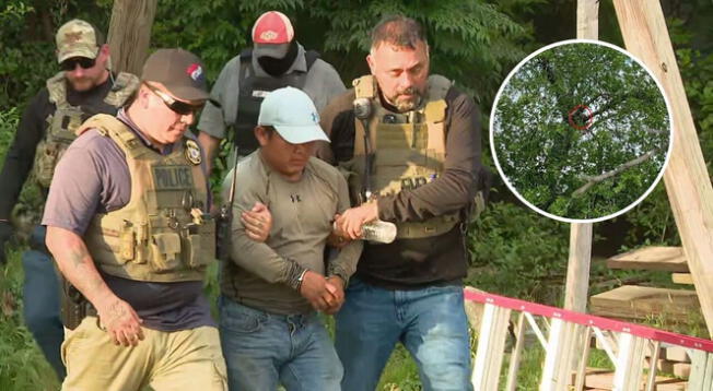 Inmigrante latino evade a ICE refugiándose en un árbol por 8 horas en Texas. Inmigrante latino evade a ICE refugiándose en un árbol por 8 horas en Texas.