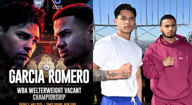 Horarios de la pelea Ryan Garcia vs. Rolly Romero. Horarios de la pelea Ryan Garcia vs. Rolly Romero.
