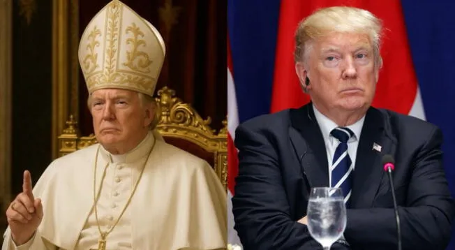 Trump causó polémica por foto generada por IA donde luce como el Papa, pero negó haberla creado. Trump causó polémica por foto generada por IA donde luce como el Papa, pero negó haberla creado.