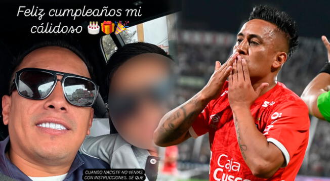 El jugador de Cienciano saluda a su hijo con Pamela López por su cumpleaños. El jugador de Cienciano saluda a su hijo con Pamela López por su cumpleaños.