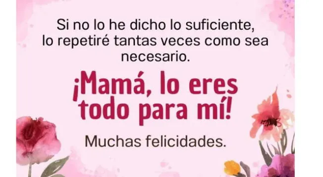 Día de la Madre 2025: celebra la fecha enviando las mejores frases Día de la Madre 2025: celebra la fecha enviando las mejores frases