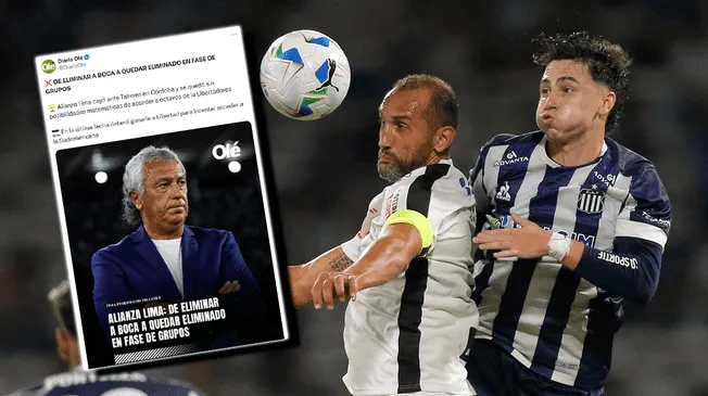 Alianza Lima quedó fuera de la Copa Libertadores 2025 y causó la reacción de la prensa argentina. Alianza Lima quedó fuera de la Copa Libertadores 2025 y causó la reacción de la prensa argentina.