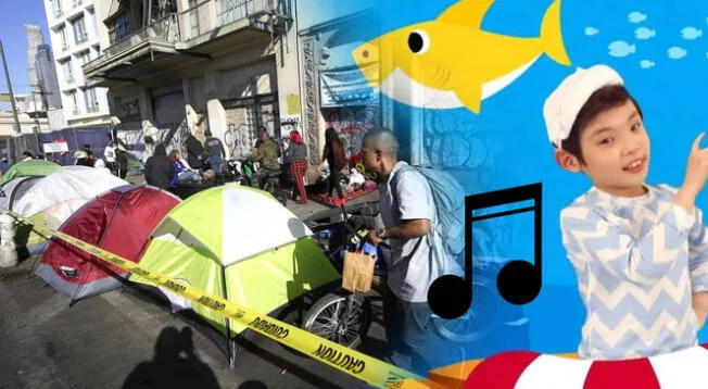 Baby Shark sería puesta para que indigentes abandonen las calles en Los Ángeles. Baby Shark sería puesta para que indigentes abandonen las calles en Los Ángeles.