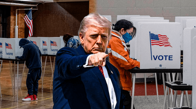 Kristi Noem, secretaria de Seguridad Nacional de EE.UU., presentó un plan para impedir que inmigrantes no autorizados puedan votar en futuras elecciones. Kristi Noem, secretaria de Seguridad Nacional de EE.UU., presentó un plan para impedir que inmigrantes no autorizados puedan votar en futuras elecciones.