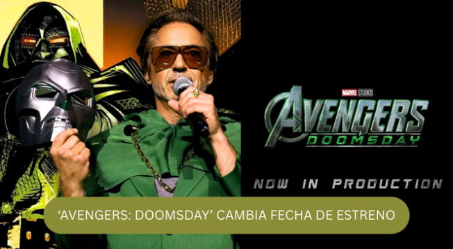 'Avengers: Doomsday' confirma nueva fecha de estreno. 'Avengers: Doomsday' confirma nueva fecha de estreno.