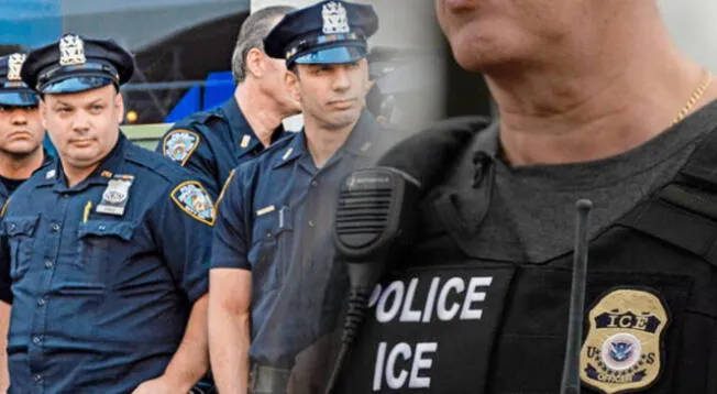 En algunas situaciones, la policía local en EE. UU. colabora con agentes del ICE. En algunas situaciones, la policía local en EE. UU. colabora con agentes del ICE.