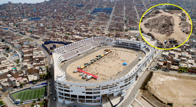 La construcción comenzó en 2012 con el objetivo de convertirse en el estadio más grande de Lima Sur.