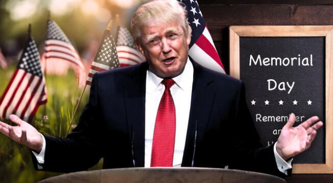 Donald Trump lanza fuertes palabras por el Memorial Day. Donald Trump lanza fuertes palabras por el Memorial Day.
