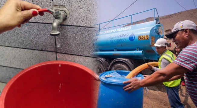 Sedapal confirmó que no habrá agua en varios distritos de Lima.