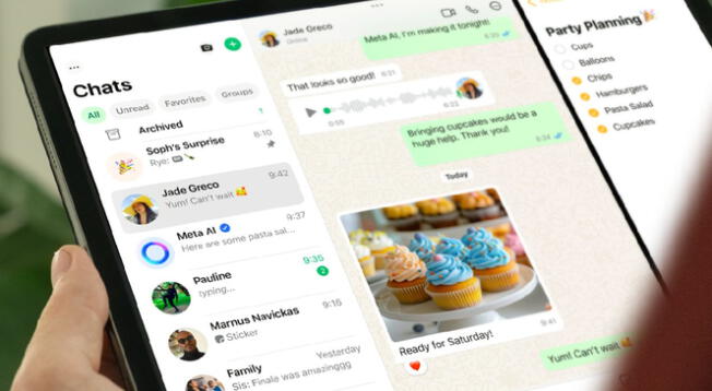 WhatsApp está disponible para descargar en iPad. WhatsApp está disponible para descargar en iPad.