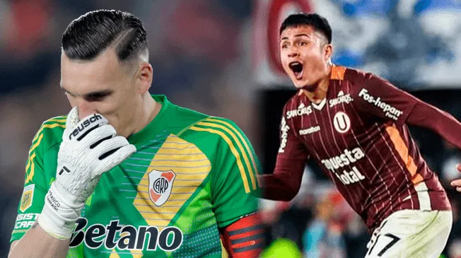 Franco Armani no pudo evitar el gol de Jairo Concha para que Universitario empate con River Plate. Franco Armani no pudo evitar el gol de Jairo Concha para que Universitario empate con River Plate.