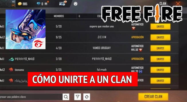 Conoce cuáles son los pasos para unirte a un clan en Free Fire y recibir muchas recompensas. Conoce cuáles son los pasos para unirte a un clan en Free Fire y recibir muchas recompensas.