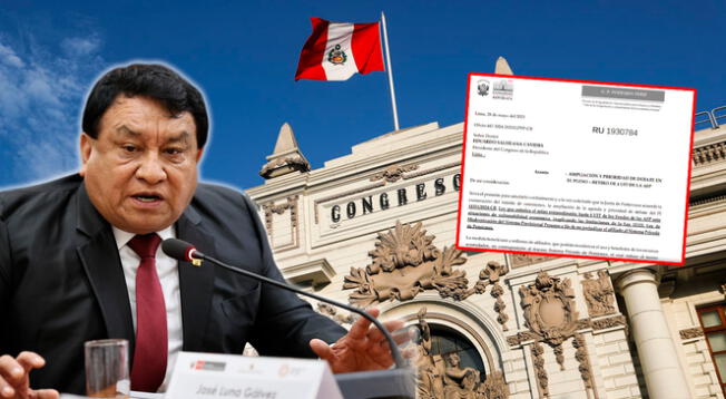 El congresista José Luna Gálvez presentó oficio sobre retiro de AFP 2025. El congresista José Luna Gálvez presentó oficio sobre retiro de AFP 2025.