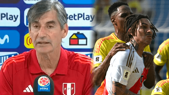 Óscar Ibáñez tuvo una conversación con Paolo Guerrero durante el empate de Perú ante Colombia. Óscar Ibáñez tuvo una conversación con Paolo Guerrero durante el empate de Perú ante Colombia.