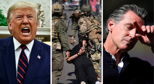 Donald Trump critica a Gavin Newsom por minimizar los disturbios en Los Ángeles. Donald Trump critica a Gavin Newsom por minimizar los disturbios en Los Ángeles.