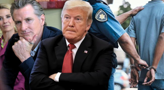 Trump apoya un posible arresto de Newsom. Trump apoya un posible arresto de Newsom.