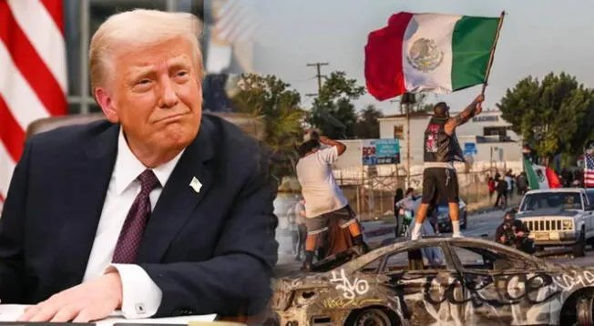 Trump lanza fuerte amenaza a los manifestantes en Los Ángeles. Trump lanza fuerte amenaza a los manifestantes en Los Ángeles.