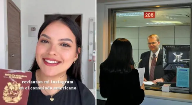 La joven solicitante, Catherine, entregó un pasaporte prorrogado. La joven solicitante, Catherine, entregó un pasaporte prorrogado.