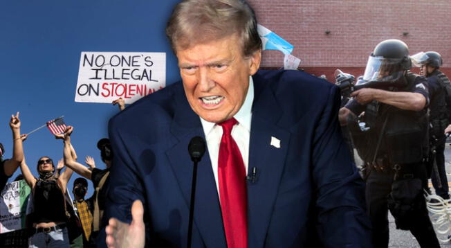 Donald Trump amenaza fuertemente a los inmigrantes que deseen protestar el 14 de junio. Donald Trump amenaza fuertemente a los inmigrantes que deseen protestar el 14 de junio.
