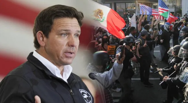 Ron DeSantis se muestra en contra de las protestas. Ron DeSantis se muestra en contra de las protestas.