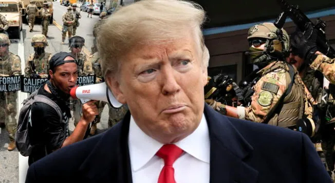 El despliegue militar impuesto por Donald Trump es considerado ilegal. El despliegue militar impuesto por Donald Trump es considerado ilegal.