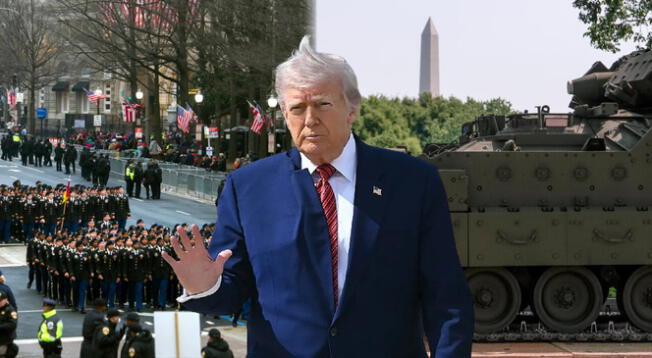 Donald Trump logra concretar su deseo de realizar un desfile militar en el día de su cumpleaños. Donald Trump logra concretar su deseo de realizar un desfile militar en el día de su cumpleaños.