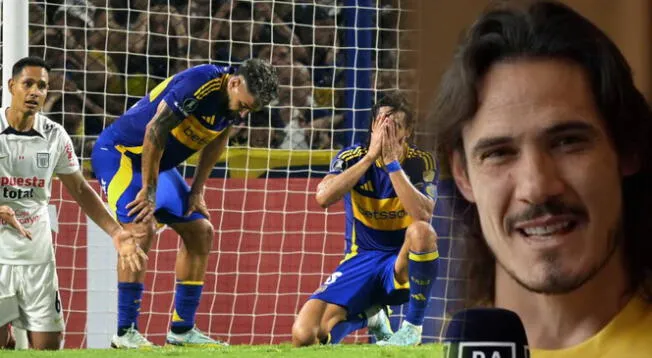 Edinson Cavani se pronunció tras fallar gol con Boca Juniors ante Alianza Lima