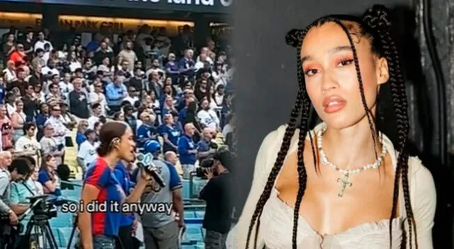 Cantante latina protagoniza situación tras interpretar el himno de EE. UU. en español en evento. Cantante latina protagoniza situación tras interpretar el himno de EE. UU. en español en evento.