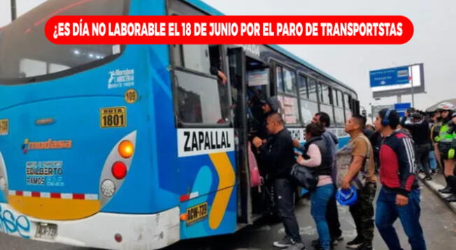 El Estado peruano no ha declarado día no laborable el 18 de junio. El Estado peruano no ha declarado día no laborable el 18 de junio.