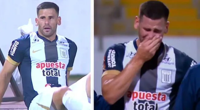 Guillermo Enrique sufrió una lesión y dejó la cancha del Mansiche entre lágrimas Guillermo Enrique sufrió una lesión y dejó la cancha del Mansiche entre lágrimas