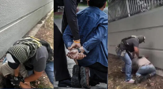 ICE ejerce fuerza brutal contra inmigrantes para detenerlos. ICE ejerce fuerza brutal contra inmigrantes para detenerlos.
