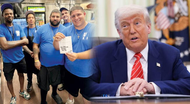 Donald Trump dejó una propina de US$500 en un restaurante de Filadelfia. Donald Trump dejó una propina de US$500 en un restaurante de Filadelfia.