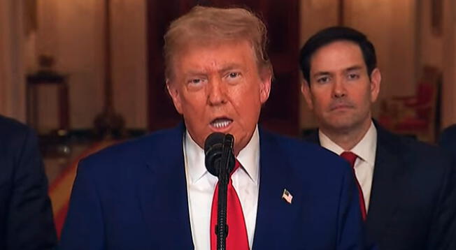 Donald Trump se pronuncia y justifica bombardeos de Estados Unidos a Irán.