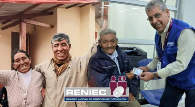 RENIEC ofrece beneficio para los ciudadanos mayores del Perú RENIEC ofrece beneficio para los ciudadanos mayores del Perú