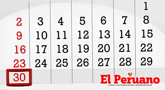 Conoce si se confirmó que el 30 de junio será día no laborable tras el feriado del 29. Conoce si se confirmó que el 30 de junio será día no laborable tras el feriado del 29.