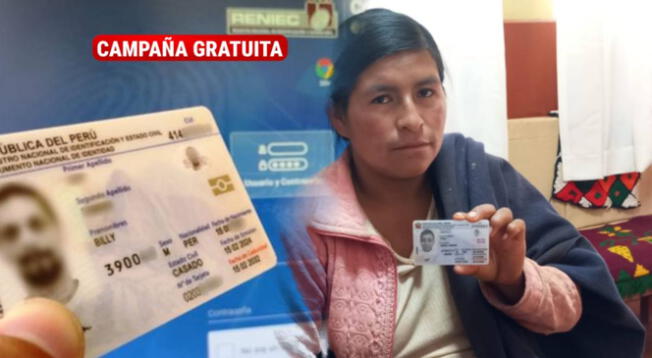 RENIEC ofrece DNI gratis para peruanos de este lugar RENIEC ofrece DNI gratis para peruanos de este lugar