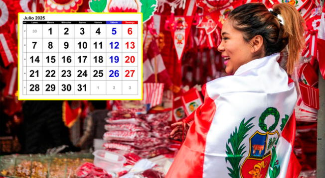 Revisa todos los feriados que tendrá el mes de julio 2025 en Perú. Revisa todos los feriados que tendrá el mes de julio 2025 en Perú.