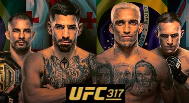 Ilia Topuria vs Charles Oliveira se enfrentan por la estelar de UFC 317 Ilia Topuria vs Charles Oliveira se enfrentan por la estelar de UFC 317