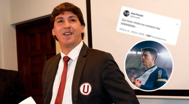 Jean Ferrari se pronunció luego del triunfo de Alianza Lima en Arequipa. Jean Ferrari se pronunció luego del triunfo de Alianza Lima en Arequipa.