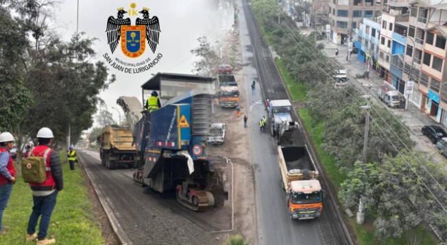 Municipalidad de San Juan de Lurigancho anuncio renovación de calle Municipalidad de San Juan de Lurigancho anuncio renovación de calle