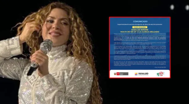 Clínica que atendió a Shakira será sancionada por difundir información.
